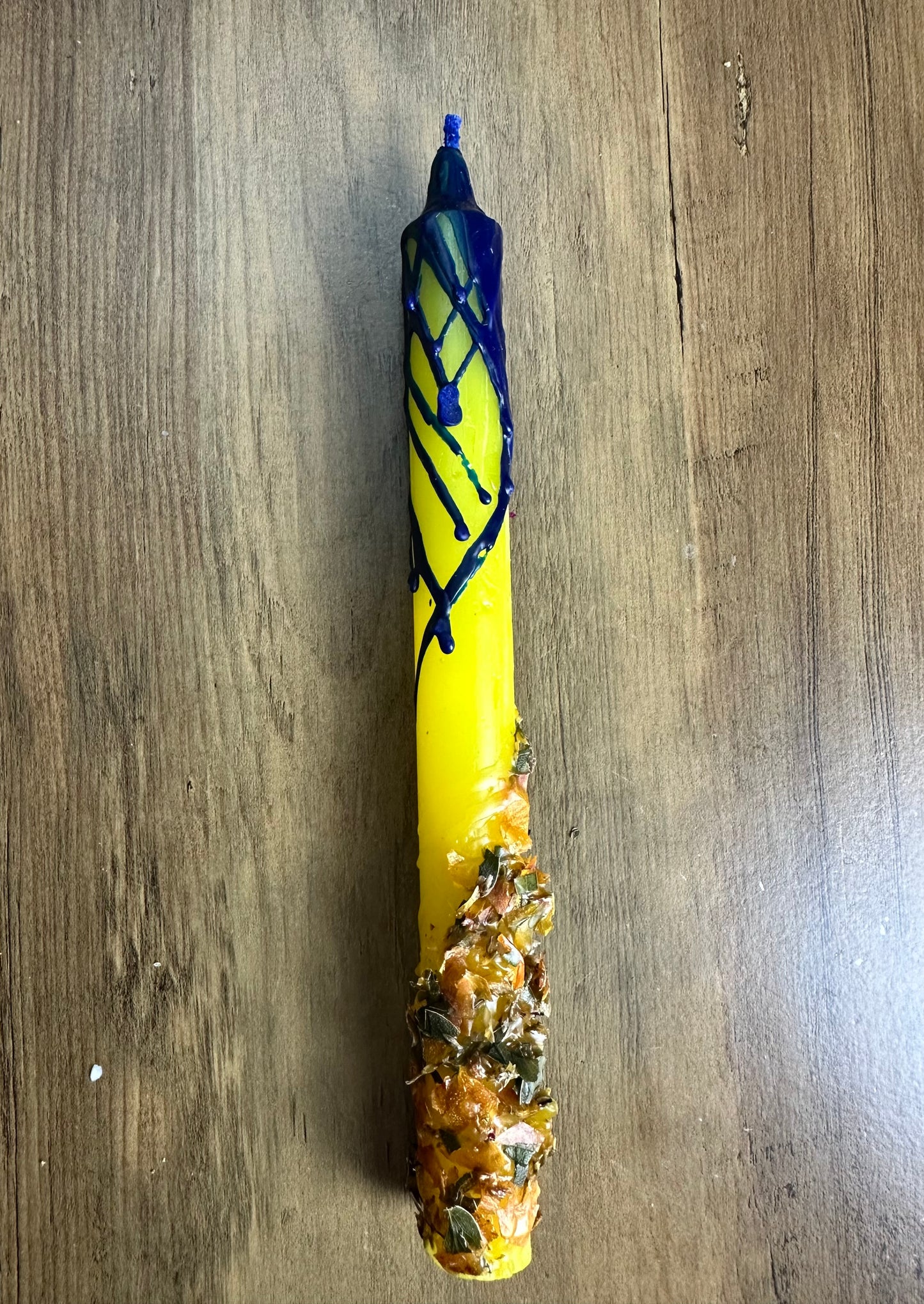 Vela grande decorada